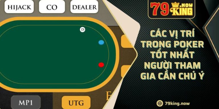 Các Vị Trí Trong Poker Tốt Nhất Người Tham Gia Cần Chú Ý 10 Các Vị Trí Trong Poker Tốt Nhất Người Tham Gia Cần Chú Ý